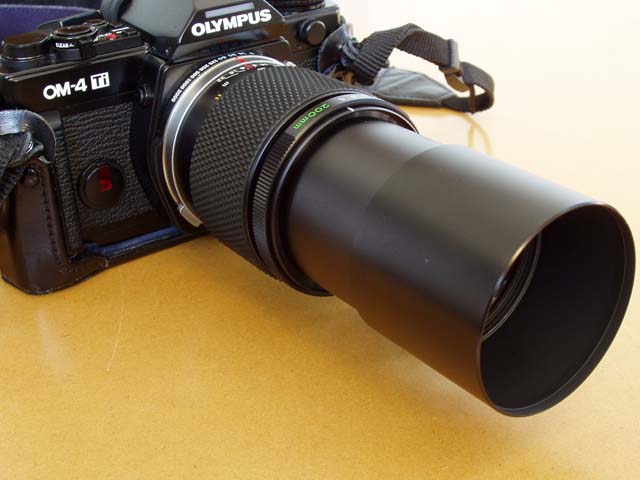 ZUIKO�@200mm F5 �����t�[�h�ˏo
